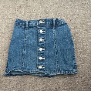 Abercrombie Kids Blue Denim Skirt with Buttons